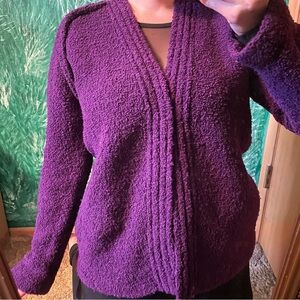 4/$20| Purple Cardigan Shrug with Pockets